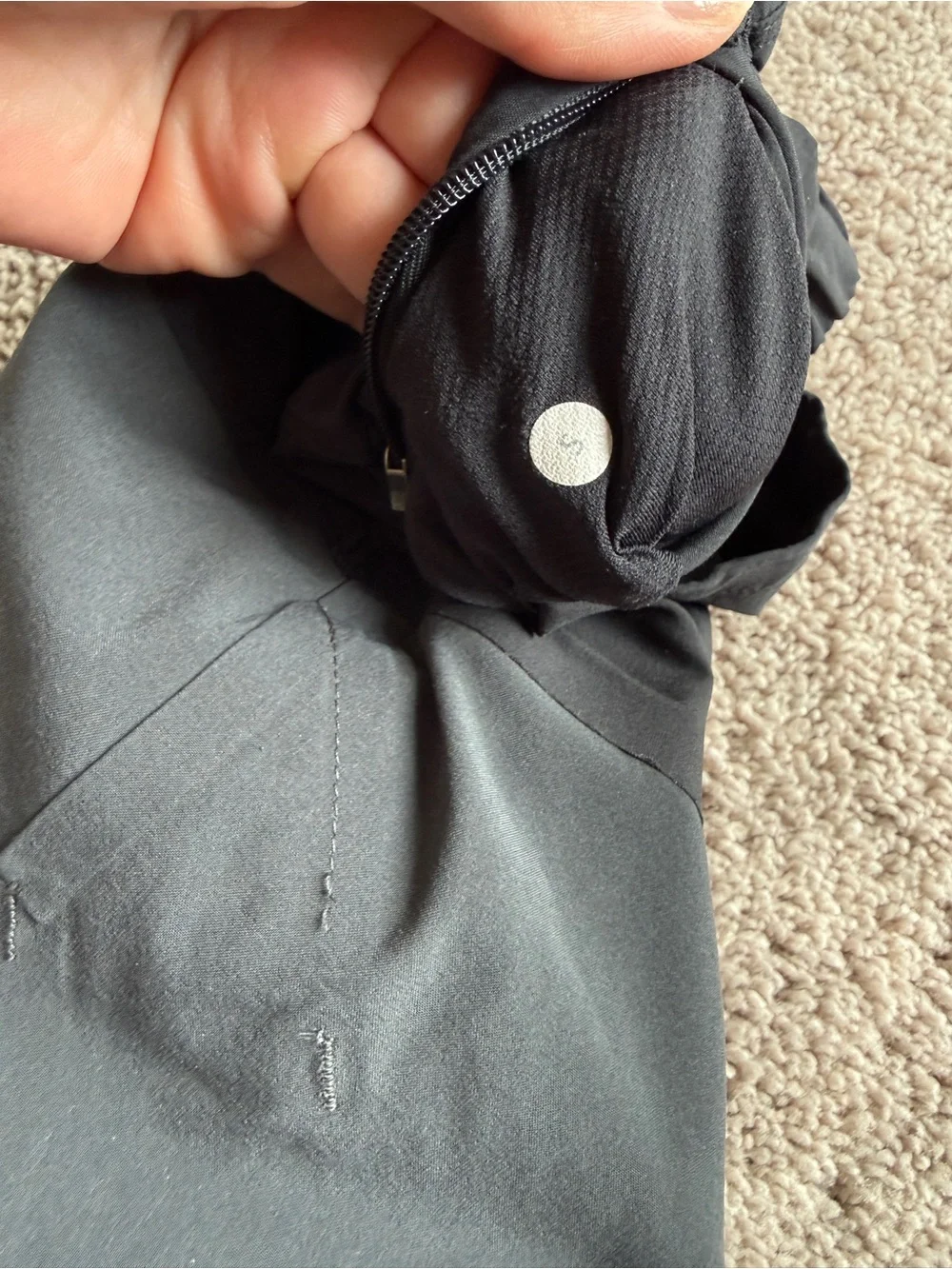 lululemon athletica Men's Two-Tone Charcoal and Dark Gray Athletic Shorts